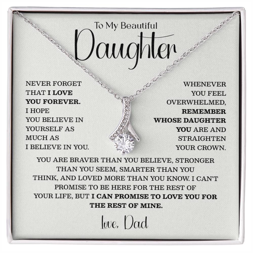 Teardrop Necklace for Daughter from Dad – Inspirational Gift
