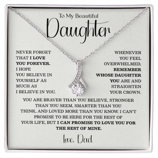 Teardrop Necklace for Daughter from Dad – Inspirational Gift