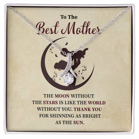 To The Best Mother Necklace Celebrating A Special Mom Sentimental Jewelry For Her Necklace Of Timeless Devotion Gift Of Gratitude Necklace For Life’s Greatest Love Complete My Heart Necklace Meaningful Gift Special Bond