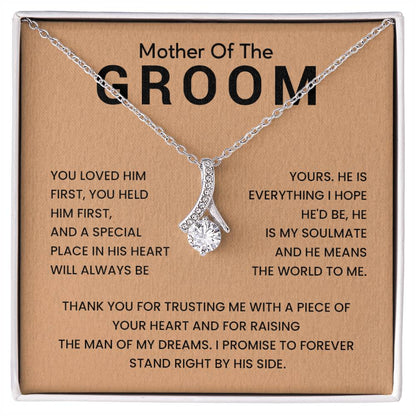 Necklace for Groom’s Mom with Love Message