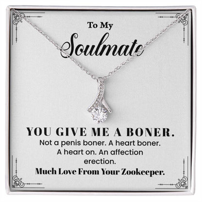 Funny Necklace Gift for Girlfriend Zookeeper Card