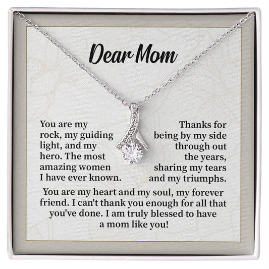 Dear Mom Thank You Necklace Necklace For My Forever Friend Heart And Soul Necklace Necklace Celebrating Our Bond My Amazing Mom Gift Love And Appreciation Gift Necklace Of Endless Devotion