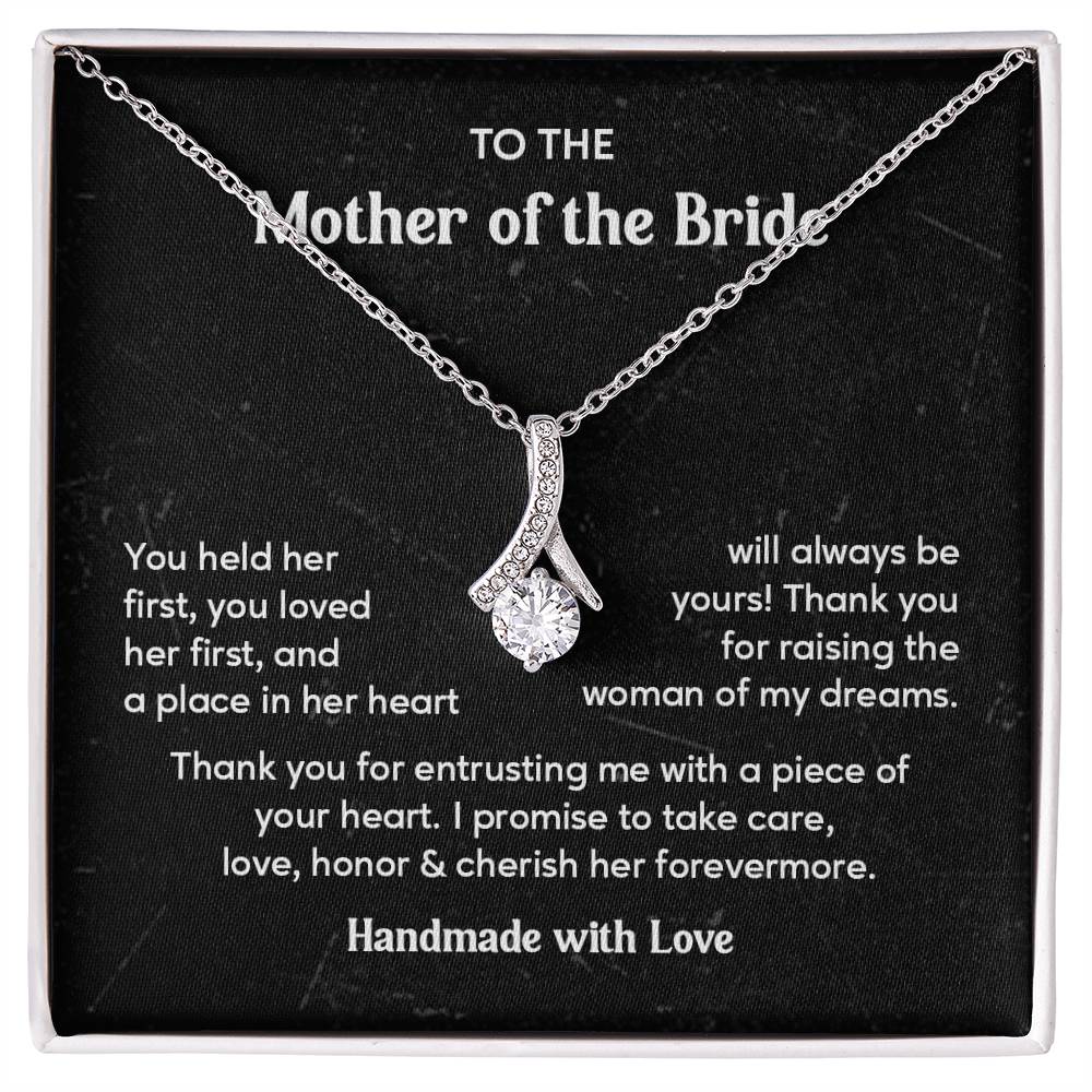 To The Mother Of The Bride Elegant Jewelry For Family Connection Thoughtful Necklace Loving Pendant With Message Elegant Pendant For A Mother’s Love Thank You Pendant Beautiful Necklace For A Special Connection Heartfelt Necklace For Her