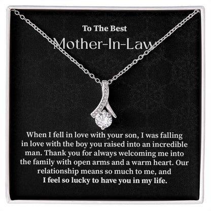 To the best mother in law when i fell in love.