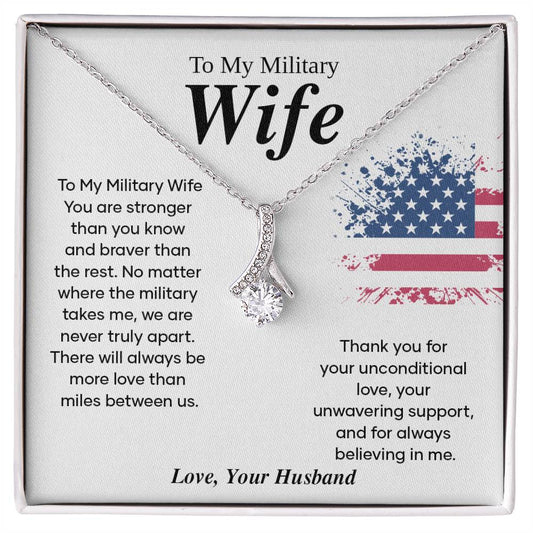 Military Wife Appreciation Gift with Message Card