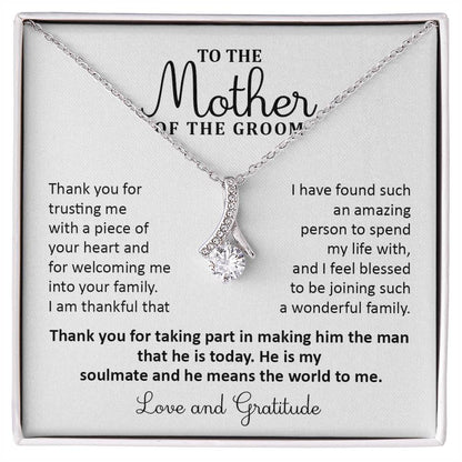 Wedding Day Necklace for Groom’s Mom Gift