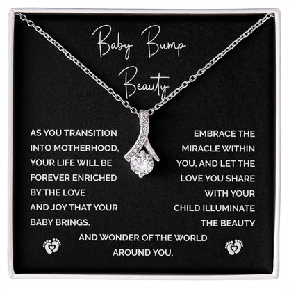 Necklace Gift for Expecting Mom – Baby Bump Beauty Maternity Jewelry