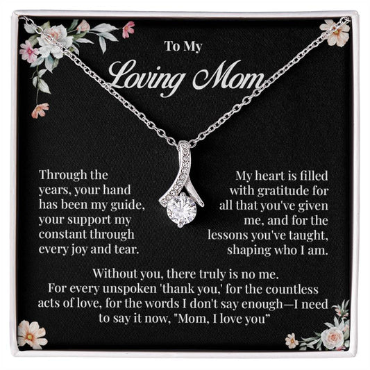 Loving Mom Necklace Gift from Daughter or Son