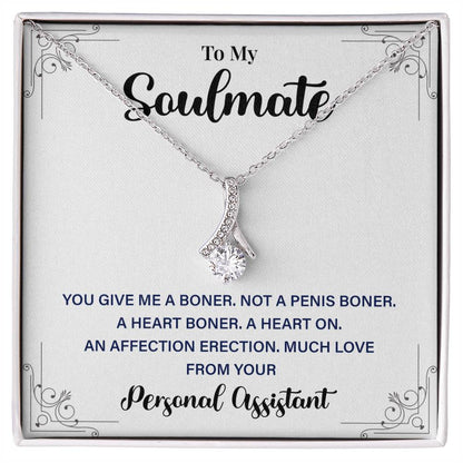Funny Gift from Personal Assistant Soulmate Necklace