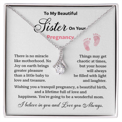 Pregnancy Necklace for Sister – Gift from Sibling