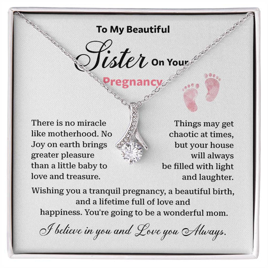 Pregnancy Necklace for Sister – Gift from Sibling
