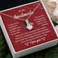 Soulmate Necklace Gift for Her – Message Card Box
