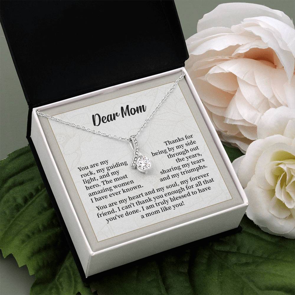 Dear Mom Thank You Necklace Necklace For My Forever Friend Heart And Soul Necklace Necklace Celebrating Our Bond My Amazing Mom Gift Love And Appreciation Gift Necklace Of Endless Devotion