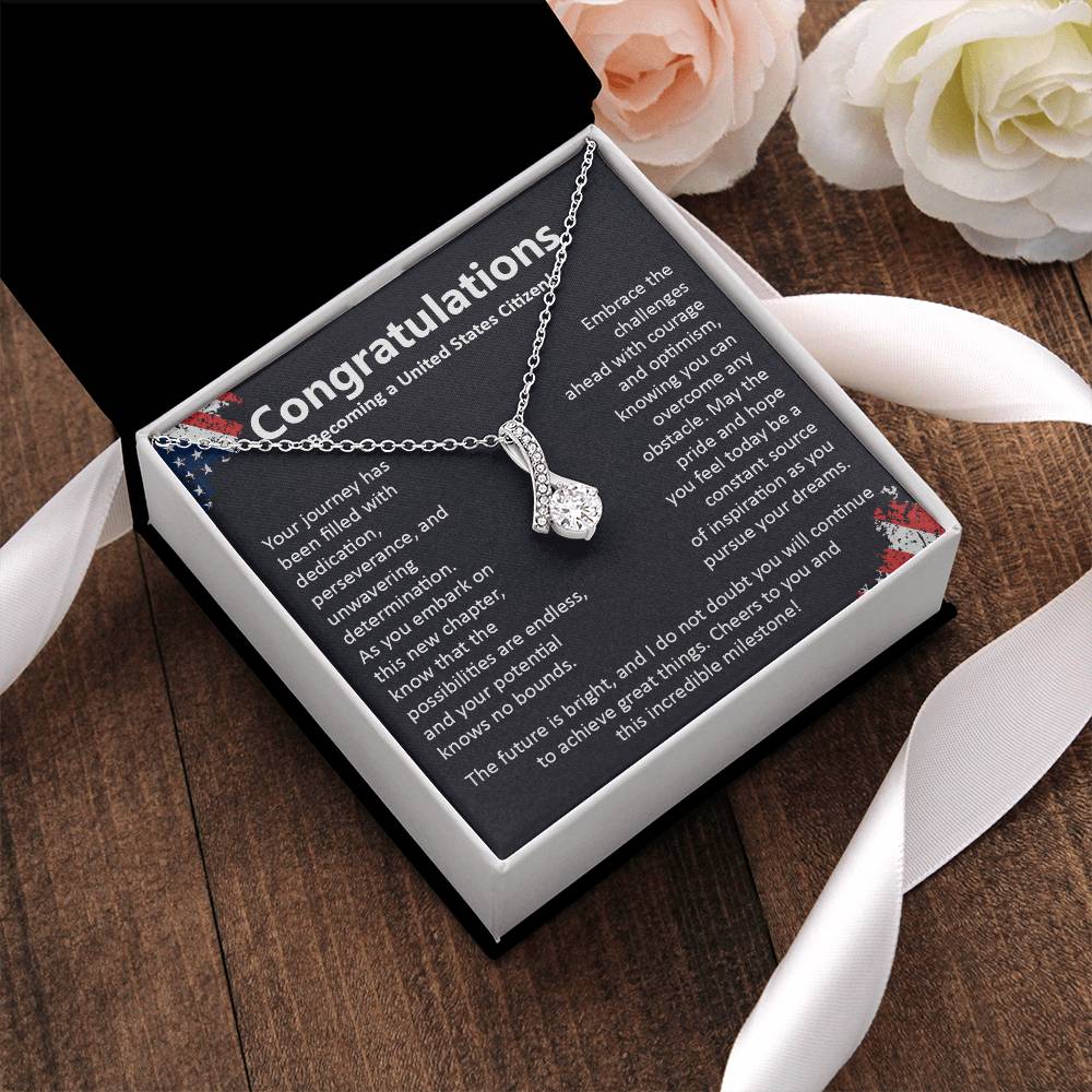 Congratulations On Becoming A United States Citizen Congratulations On Citizenship Proud New Citizen Gift Celebratory Jewelry For New Citizens Supportive Gift For New Citizens Life Journey Jewelry Personalized Gift For Citizens Hope And Pride Jewelry