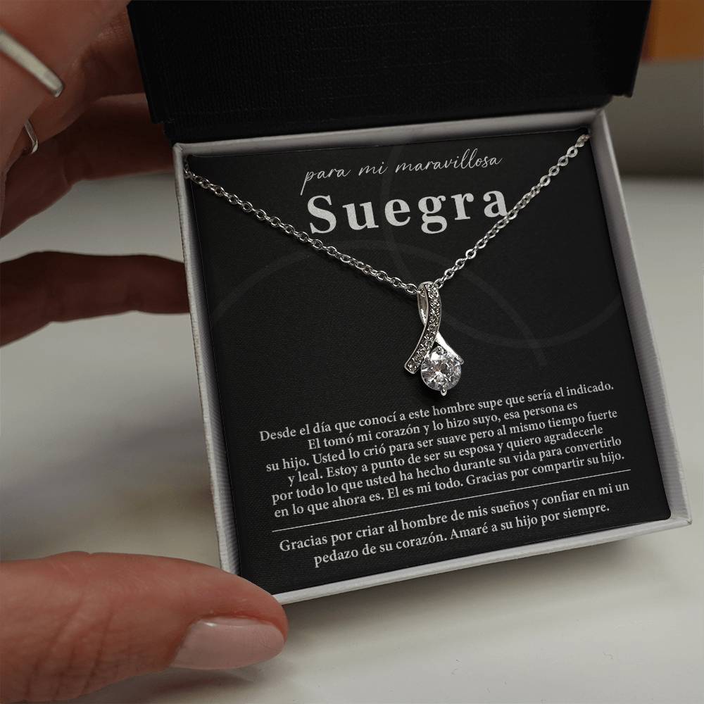 Collar Para Mi Maravillosa Suegra Regalo De Bodas Sincero De Su Hijo Regalo De Bodas Para Suegra Joyas Sentimentales Para Suegra Regalo Especial Para La Mamá Del Novio Regalo Significativo Para La Madre Del Novio Recuerdo Del Día De La Boda De La Suegra