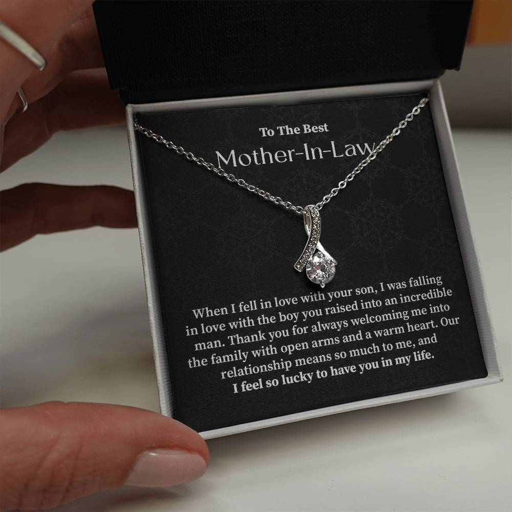 To the best mother in law when i fell in love.