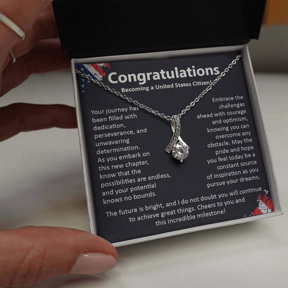 Congratulations On Becoming A United States Citizen Congratulations On Citizenship Proud New Citizen Gift Celebratory Jewelry For New Citizens Supportive Gift For New Citizens Life Journey Jewelry Personalized Gift For Citizens Hope And Pride Jewelry