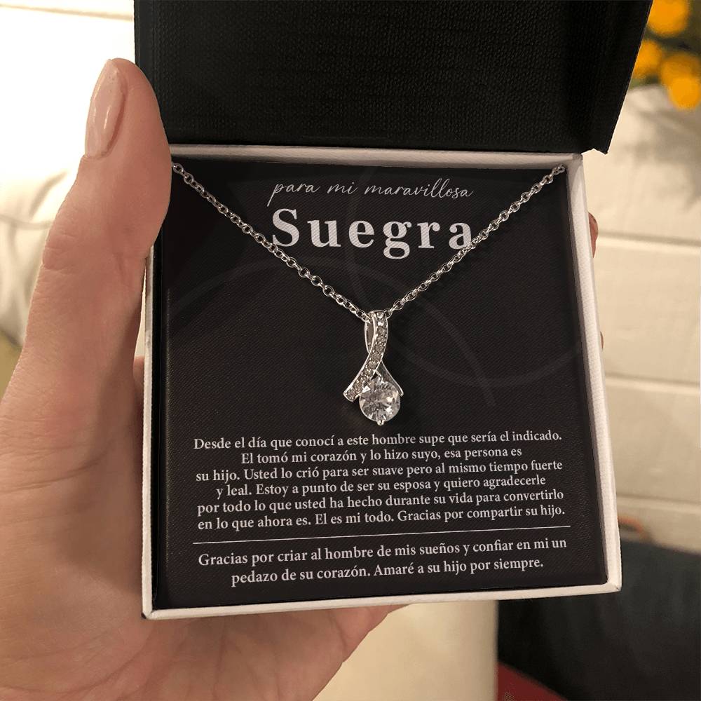 Collar Para Mi Maravillosa Suegra Regalo De Bodas Sincero De Su Hijo Regalo De Bodas Para Suegra Joyas Sentimentales Para Suegra Regalo Especial Para La Mamá Del Novio Regalo Significativo Para La Madre Del Novio Recuerdo Del Día De La Boda De La Suegra