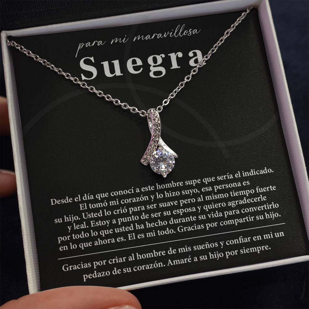 Collar Para Mi Maravillosa Suegra Regalo De Bodas Sincero De Su Hijo Regalo De Bodas Para Suegra Joyas Sentimentales Para Suegra Regalo Especial Para La Mamá Del Novio Regalo Significativo Para La Madre Del Novio Recuerdo Del Día De La Boda De La Suegra