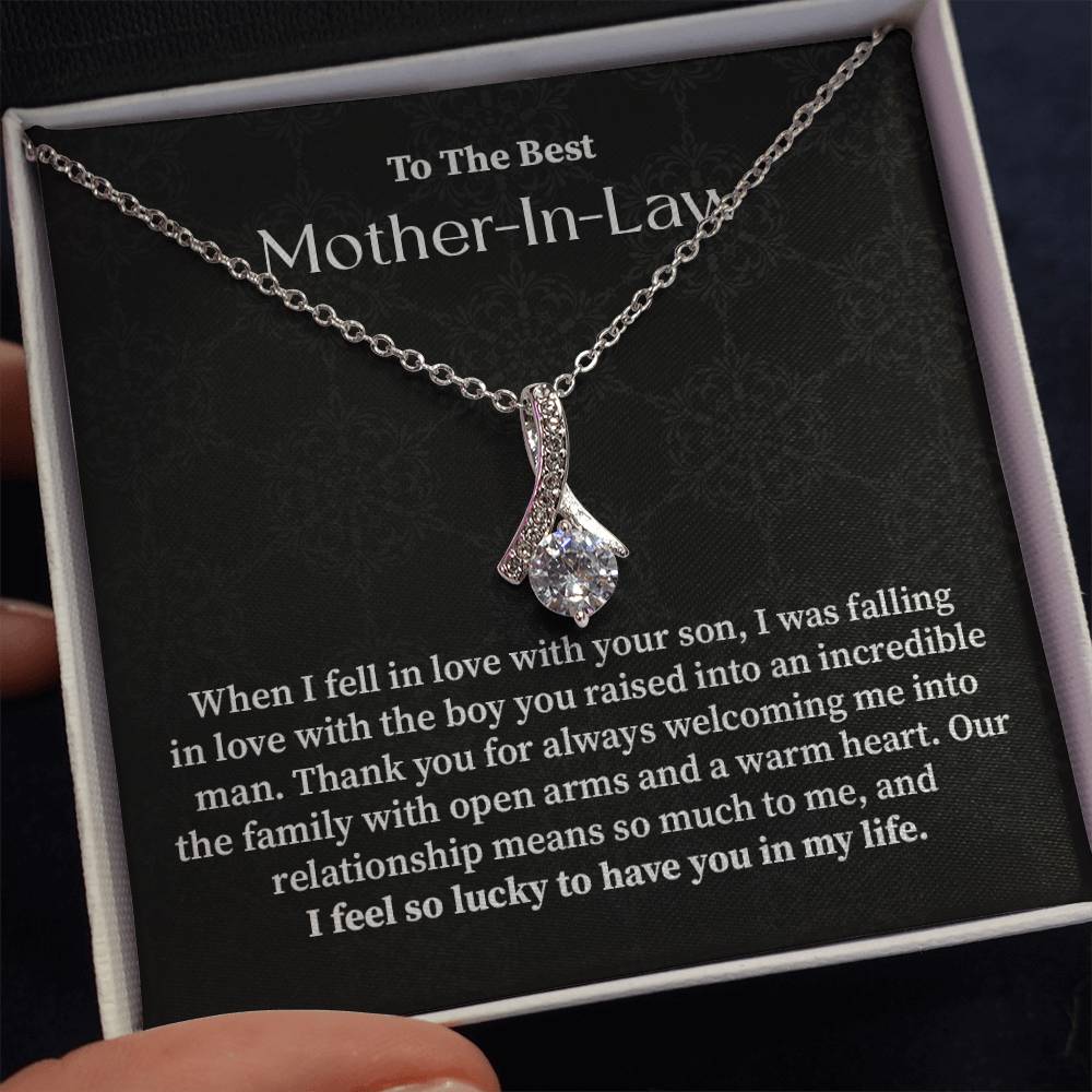 To the best mother in law when i fell in love.