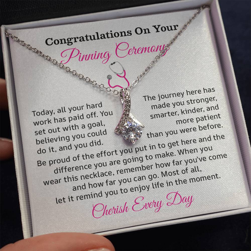 Congratulations On Your Pinning Ceremony Necklace Pinning Ceremony Necklace Gift Congratulations Pinning Ceremony Jewelry Strength And Growth Necklace Gift Pinning Ceremony Milestone Necklace Pinning Ceremony Graduation Necklace Gift