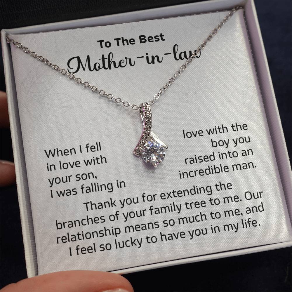 To the best Mother in law when i fell in love.