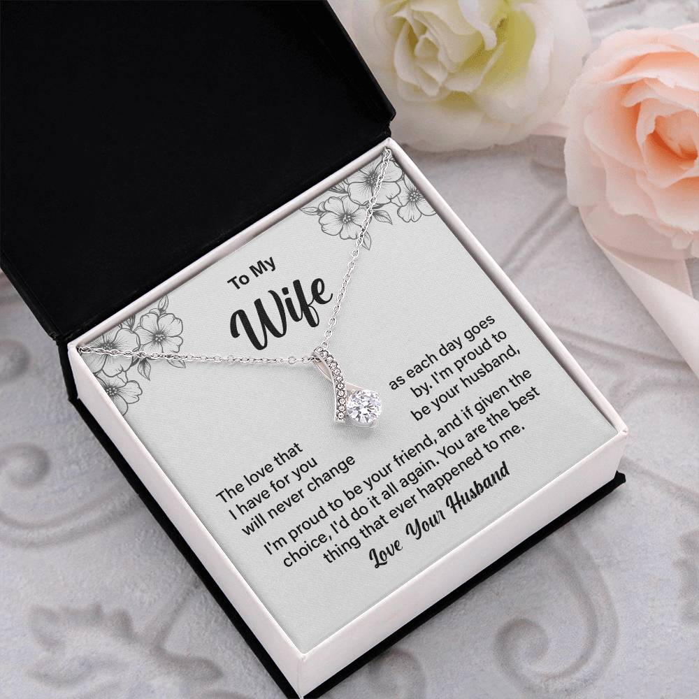 Necklace Gift for Wife from Husband with Gift Box