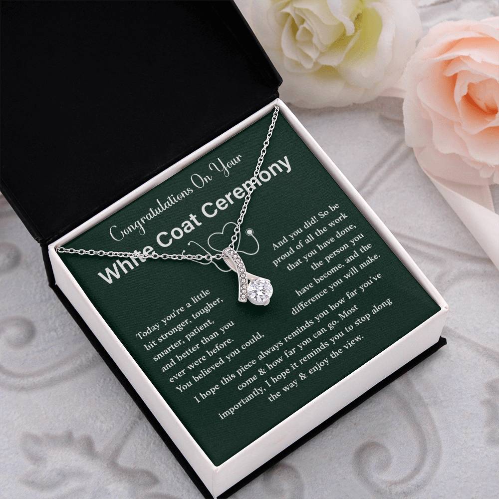 Congratulations On Your White Coat Ceremony Congratulations Necklace Stronger And Smarter Necklace Meaningful Gift For Graduates Motivational Jewelry Personal Growth Jewelry Best Wishes Necklace Enjoy The View Necklace