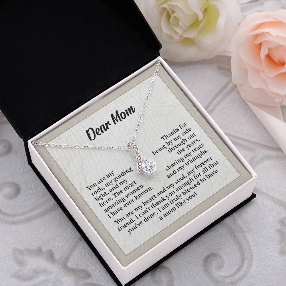 Dear Mom Thank You Necklace Necklace For My Forever Friend Heart And Soul Necklace Necklace Celebrating Our Bond My Amazing Mom Gift Love And Appreciation Gift Necklace Of Endless Devotion