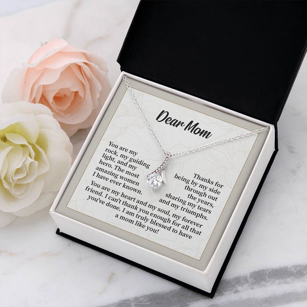 Dear Mom Thank You Necklace Necklace For My Forever Friend Heart And Soul Necklace Necklace Celebrating Our Bond My Amazing Mom Gift Love And Appreciation Gift Necklace Of Endless Devotion