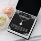 To My Girlfriend Necklace – Jewelry Gift with Message Card