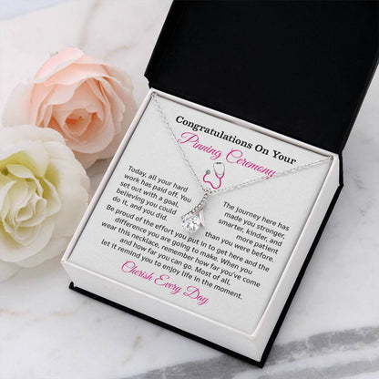 Congratulations On Your Pinning Ceremony Necklace Pinning Ceremony Necklace Gift Congratulations Pinning Ceremony Jewelry Strength And Growth Necklace Gift Pinning Ceremony Milestone Necklace Pinning Ceremony Graduation Necklace Gift