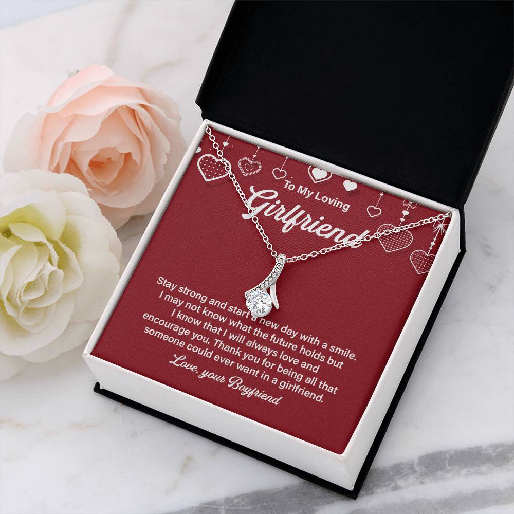 Loving Girlfriend Necklace – Gift for Her with Message Card