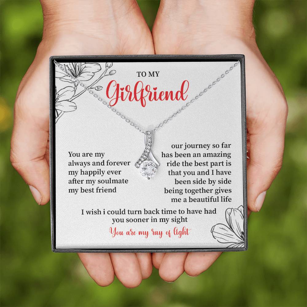 To My Girlfriend - Jewelry Gift with Message Card