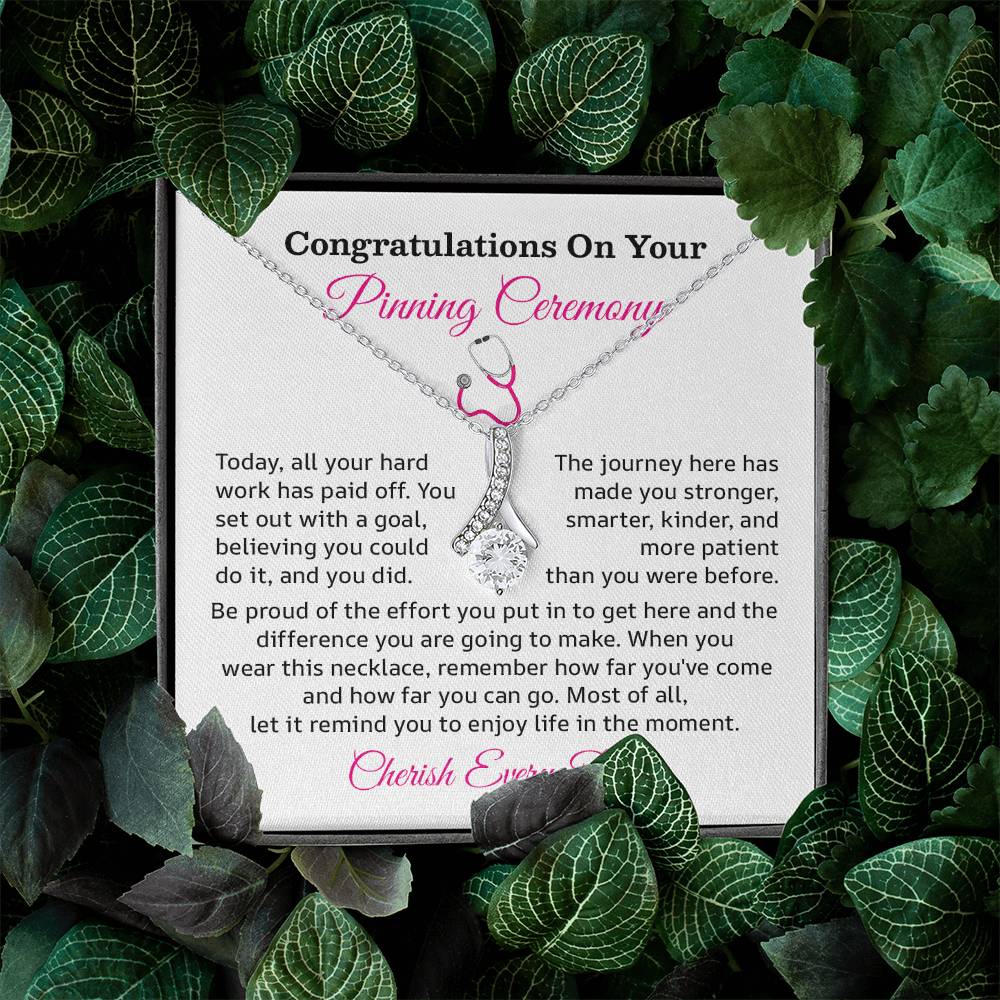 Congratulations On Your Pinning Ceremony Necklace Pinning Ceremony Necklace Gift Congratulations Pinning Ceremony Jewelry Strength And Growth Necklace Gift Pinning Ceremony Milestone Necklace Pinning Ceremony Graduation Necklace Gift