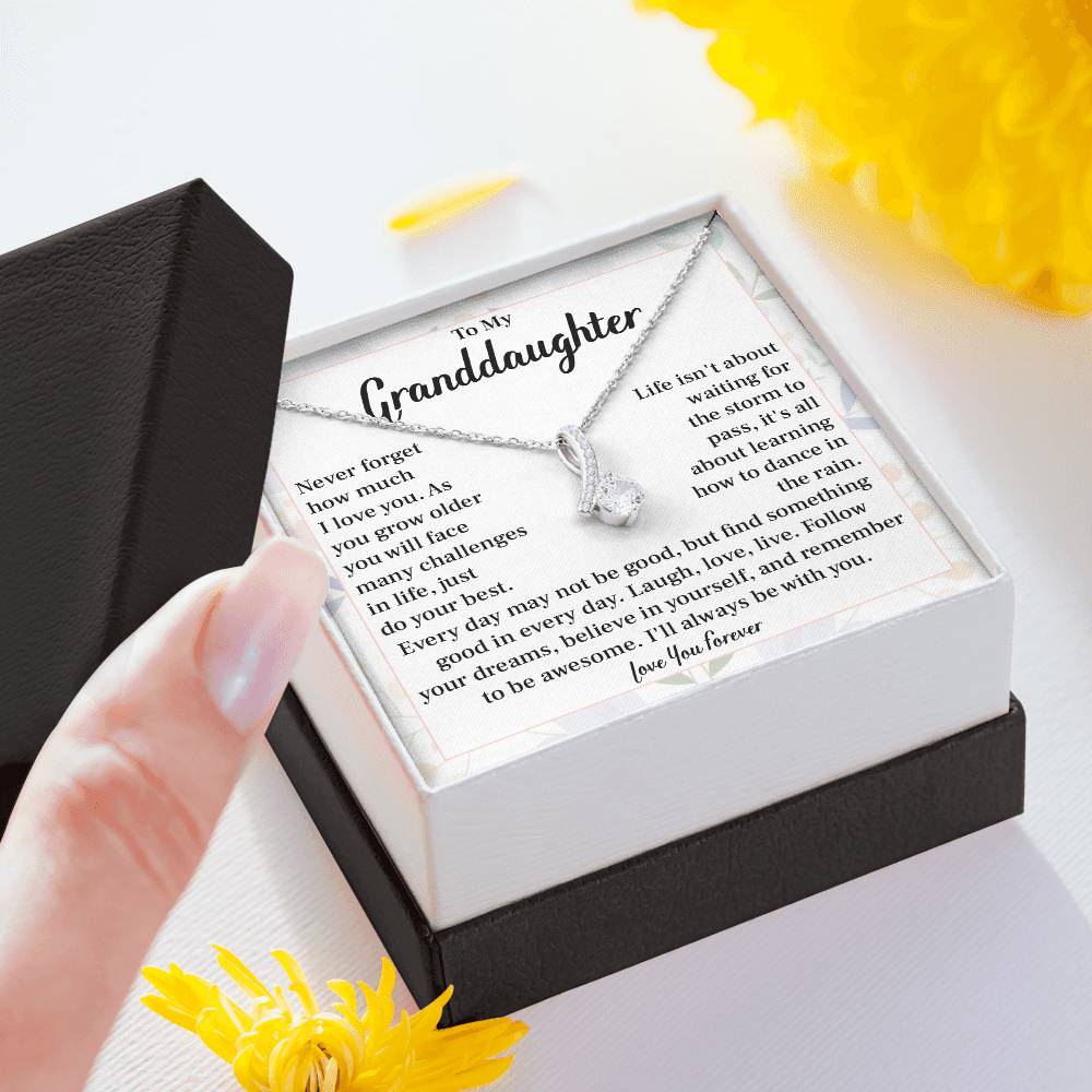 Granddaughter Inspirational Necklace Gift for Her