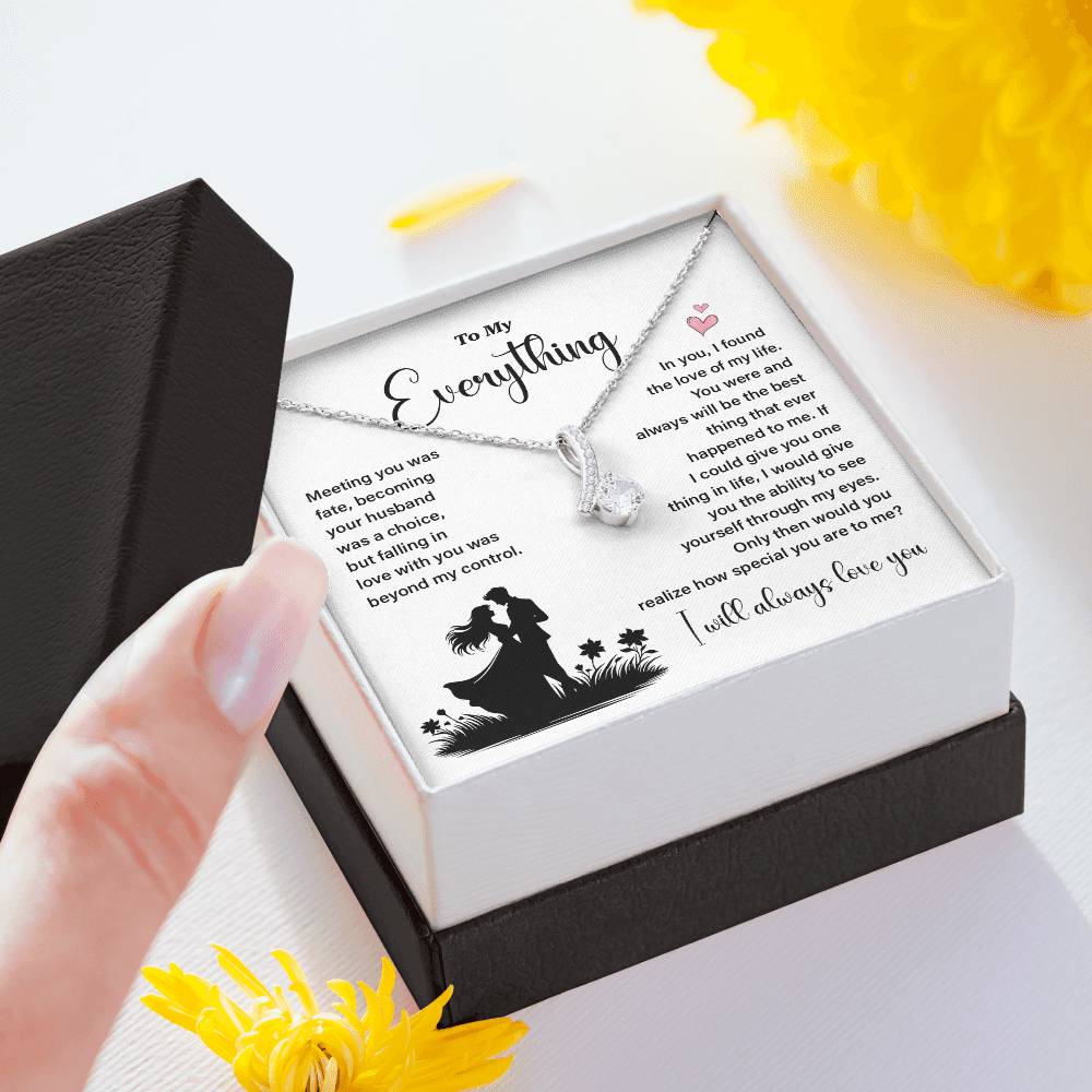 To My Everything – Necklace Gift with Love Card