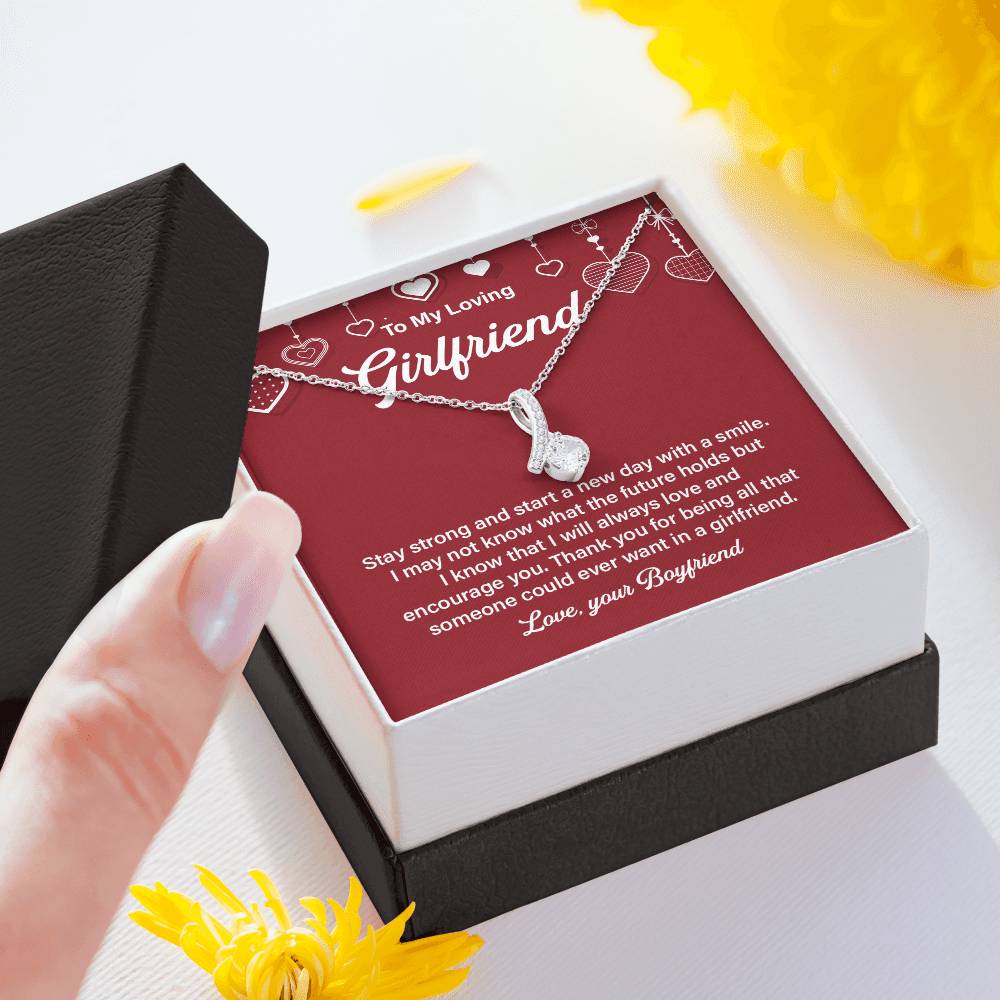 Loving Girlfriend Necklace – Gift for Her with Message Card