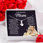 Mom Necklace Gift from Child – I Love You Message Card