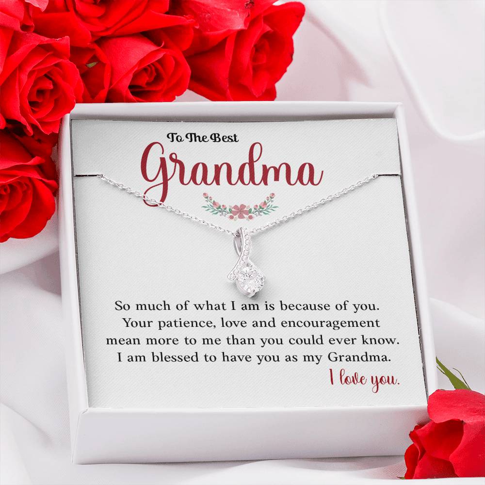 To The Best Grandma Heartfelt Necklace Gift Best Grandma Necklace Gift Heartfelt Gift For Grandma Sentimental Jewelry For Grandmother Jewelry Gift For Grandma Granddaughter To Grandma Gift Special Gift For Grandma Meaningful Gift For Grandma