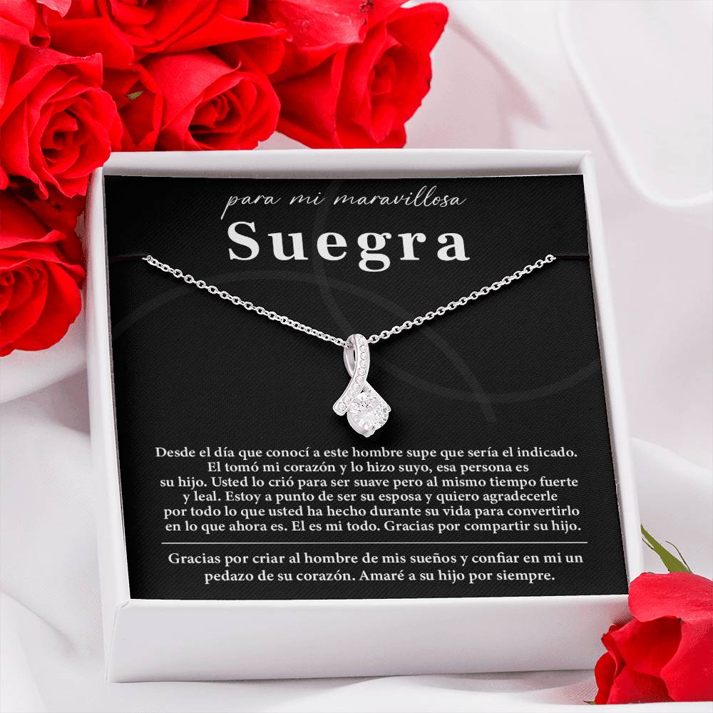 Collar Para Mi Maravillosa Suegra Regalo De Bodas Sincero De Su Hijo Regalo De Bodas Para Suegra Joyas Sentimentales Para Suegra Regalo Especial Para La Mamá Del Novio Regalo Significativo Para La Madre Del Novio Recuerdo Del Día De La Boda De La Suegra