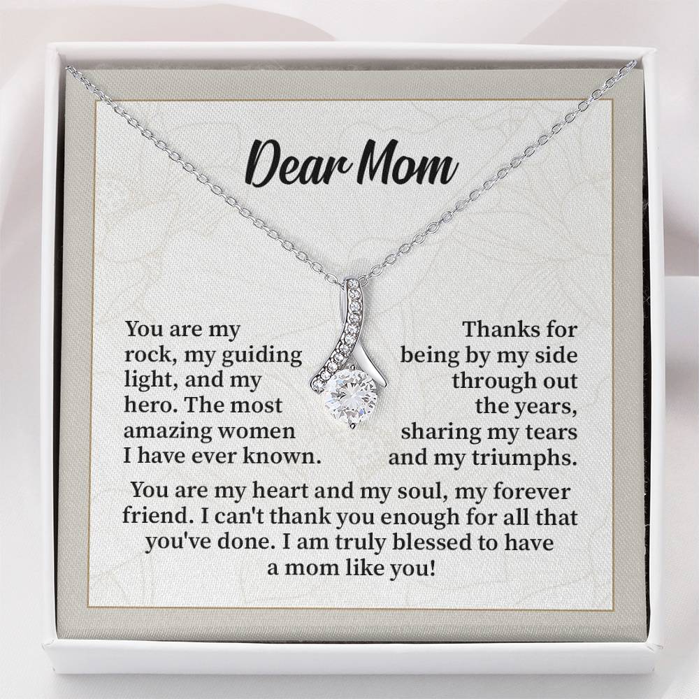 Dear Mom Thank You Necklace Necklace For My Forever Friend Heart And Soul Necklace Necklace Celebrating Our Bond My Amazing Mom Gift Love And Appreciation Gift Necklace Of Endless Devotion