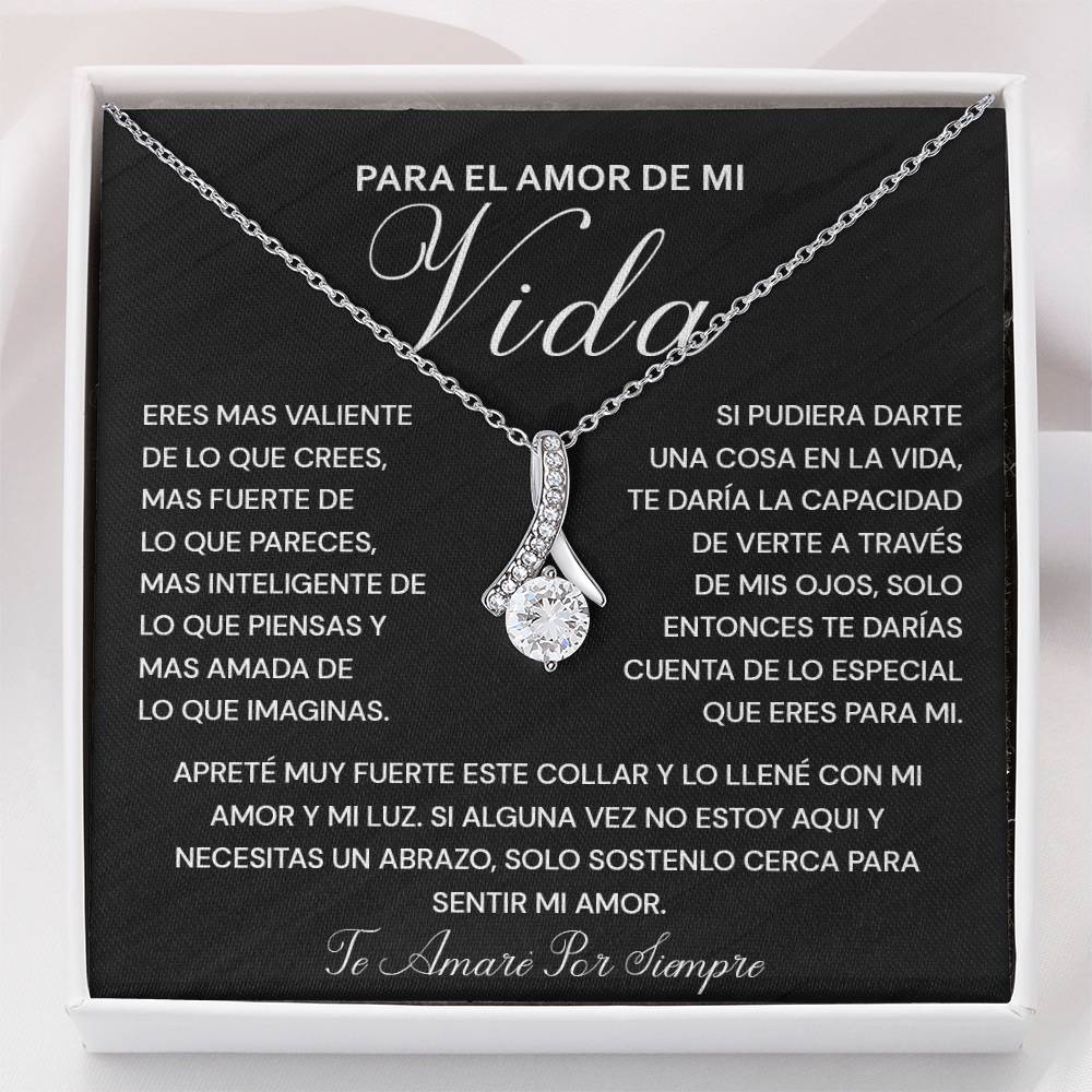 Collar Para El Amor De Mi Vida Regalo Sentimental Para Ella Mensaje De Amor Eterno Collar Con Mensaje Inspirador Collar De Fuerza Y Amor Regalo Especial Para Novia Mensaje De Amor Y Luz Collar De Amor Para Mi Pareja Collar De Amor Para Mi Pareja