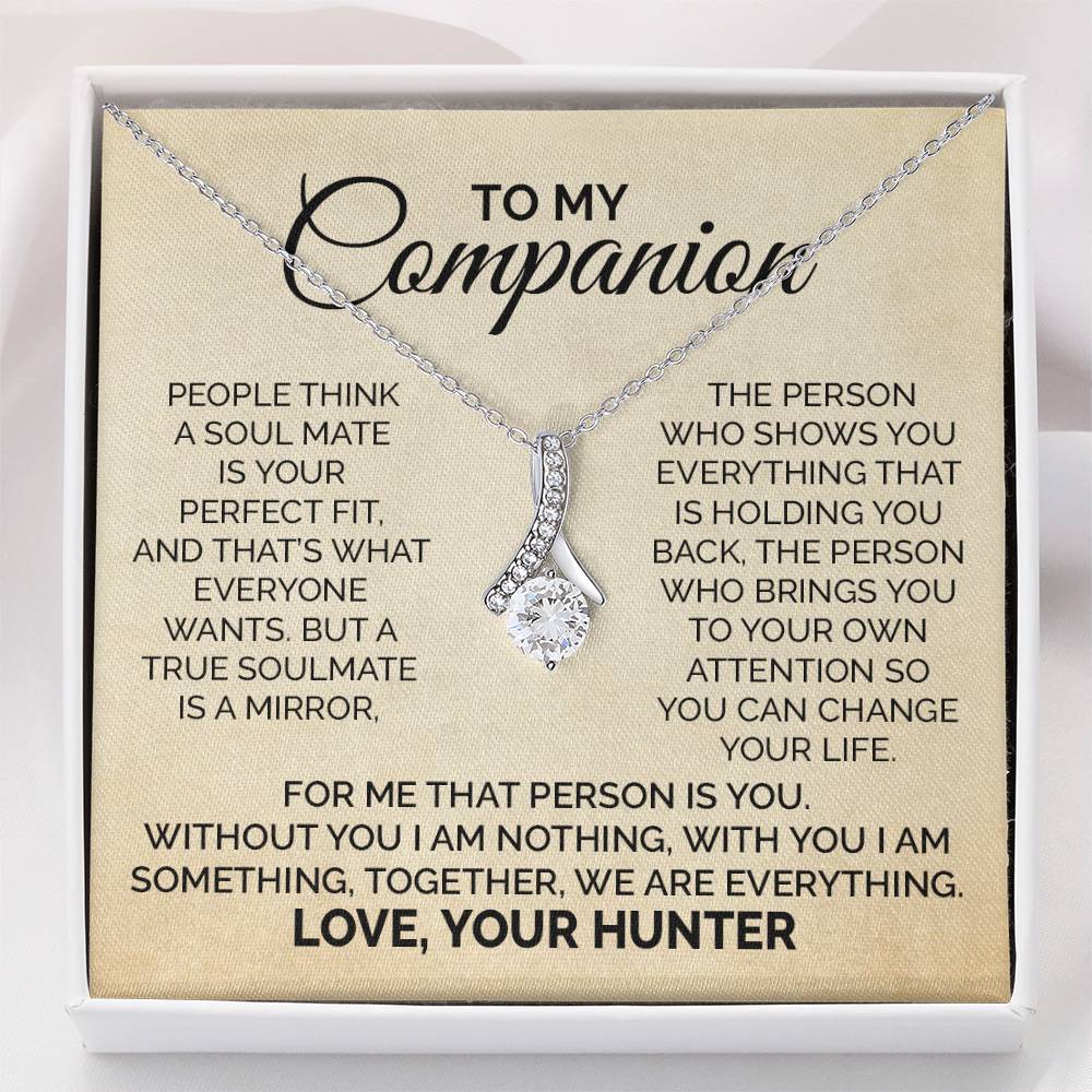 Hunter to Wife Soulmate Necklace Gift With Message Card