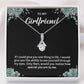 To My Girlfriend Necklace – Jewelry Gift with Message Card