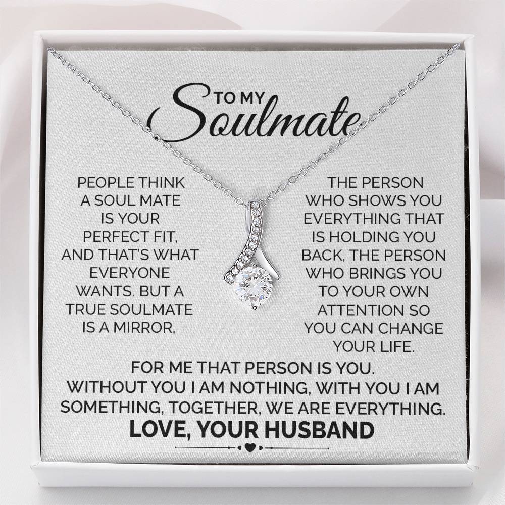 Soulmate Necklace Gift from Husband for Wife