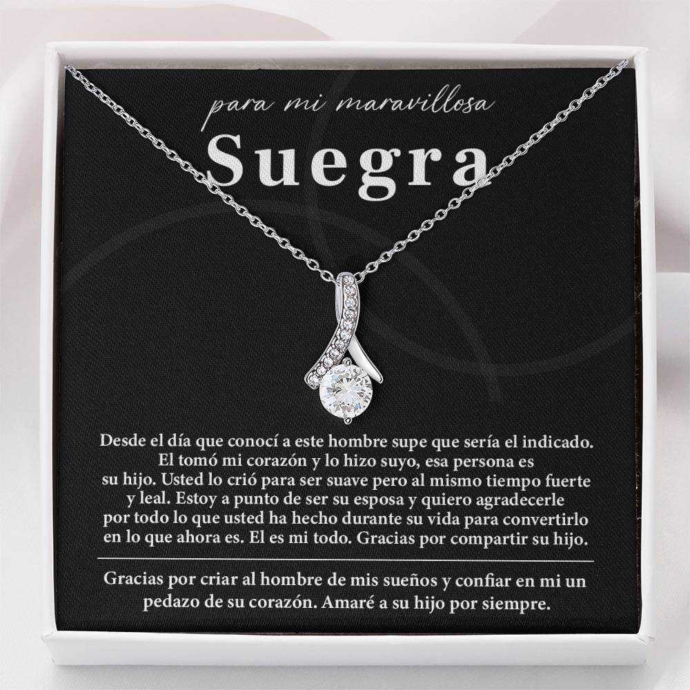 Collar Para Mi Maravillosa Suegra Regalo De Bodas Sincero De Su Hijo Regalo De Bodas Para Suegra Joyas Sentimentales Para Suegra Regalo Especial Para La Mamá Del Novio Regalo Significativo Para La Madre Del Novio Recuerdo Del Día De La Boda De La Suegra