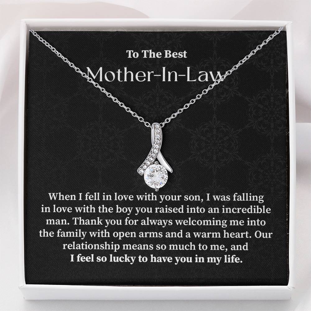 To the best mother in law when i fell in love.