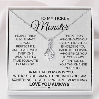 Necklace Gift For Tickle Monster With Message Card