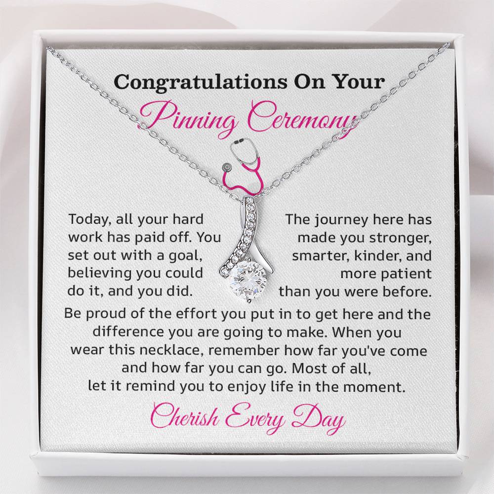 Congratulations On Your Pinning Ceremony Necklace Pinning Ceremony Necklace Gift Congratulations Pinning Ceremony Jewelry Strength And Growth Necklace Gift Pinning Ceremony Milestone Necklace Pinning Ceremony Graduation Necklace Gift